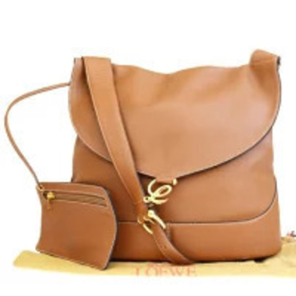 Loewe Shoulder Bag Brown Full Leather
